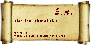 Stoller Angelika névjegykártya